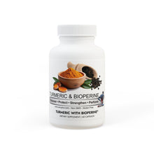 Load image into Gallery viewer, * NEW * Turmeric with BioPerine® (Black Pepper Fruit Extract) Supplement (60 Capsules)
