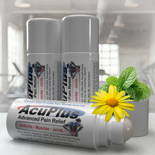 Load image into Gallery viewer, AcuPlus Pain Relief Cream, 3 oz. Roll-on (3-Pack)