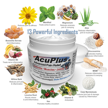Load image into Gallery viewer, AcuPlus Pain Relief Cream,  2 oz. Jar - Targeted Relief in a Compact Jar