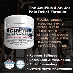 AcuPlus 4 oz. Pain Relief Cream – Full-Strength Relief for Everyday Pain
