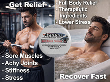 Load image into Gallery viewer, AcuPlus Ultimate Pain Relief Combo – 3 Bath Bombs + 3 oz. Roll-On + 4 oz. Jar