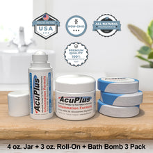 Load image into Gallery viewer, AcuPlus Pain Relief Combo with Bath Bombs