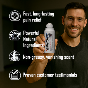 AcuPlus 3 oz. Pain Relief Roll-On – Fast-Acting, Hands-Free Application
