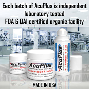 (3-Pack) AcuPlus Pain Relief Cream, 4 oz. Jar