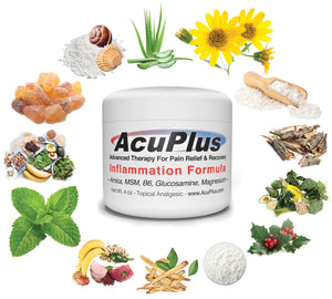 (3-Pack) AcuPlus Pain Relief Cream, 4 oz. Jar